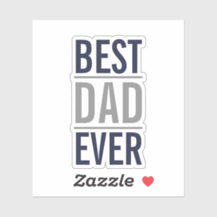 Best Dad Ever Modern Navy Blue