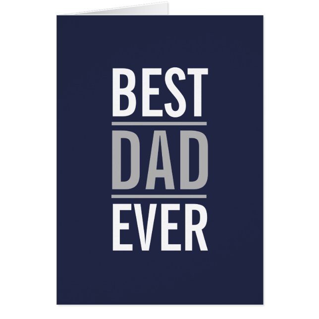 Best Dad Ever | Modern Navy Blue (Front)