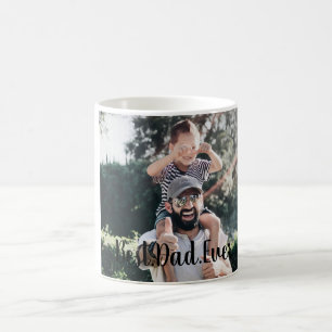 Best Dad Ever Modern Photo Coffee Mug