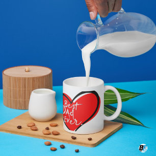 Best Dad Ever Modern Photo Father's Day Magic Mug