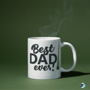 Best Dad Ever Modern Photo  Father's Day Mug