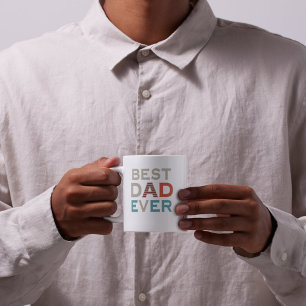Best Dad Ever Modern Photo  Father's Day Mug