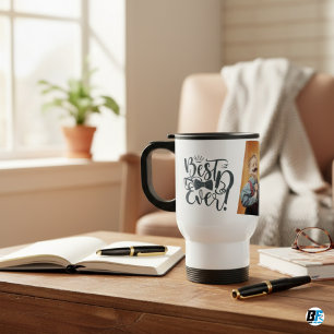 Best Dad Ever Modern Photo Father's Day Travel Mug
