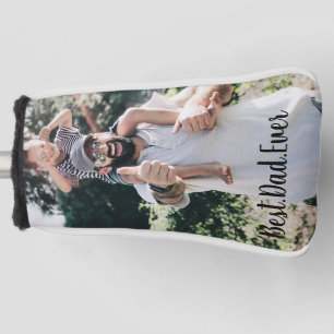 Best Dad Ever Modern Photo Golf Head Cover