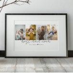 Best Dad Ever Modern Script 4 Photos Collage Gift Poster<br><div class="desc">This is a poster featuring 4 photos,  the text best dad ever and your custom message. This is the perfect gift for dad for father’s day,  his birthday or Christmas.
Frame not included. Photos by prostooleh / Freepik.</div>