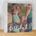 Best Dad Ever Modern Simple Playful Script Photo Binder<br><div class="desc">Design is composed of modern and playful script typography. Add family photo.</div>