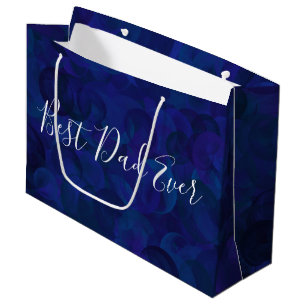 Best Dad Ever Navy Unique Father's Day Large Gift Bag