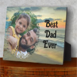 Best Dad Ever Ocean Sunset 0735 Plaque<br><div class="desc">Painting “Ocean Sunset 0735” Collection

Personalize on the product page or click the "Customize" button for more design options.  Design created from my painting “Ocean Sunset 0735” capturing the beach at sunset near the Hotel Krystal in Puerto Vallarta,  Mexico.  Matching products are available in this collection.</div>