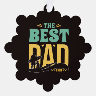 Best Dad Ever Ornament Card
