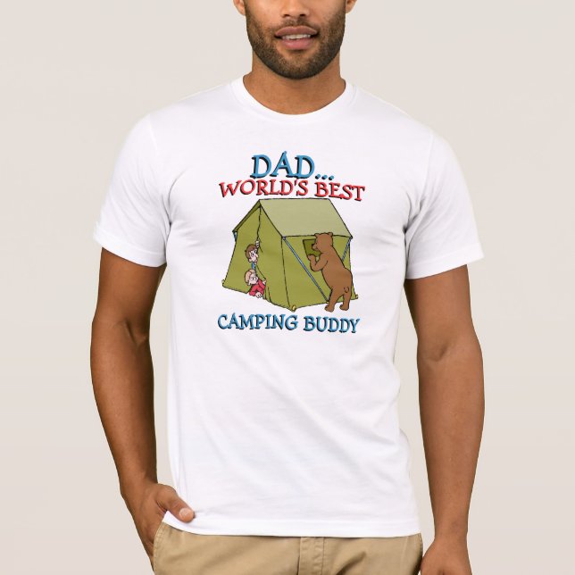 Best Dad Ever Outdoors Nature Camping Buddy T-Shirt (Front)