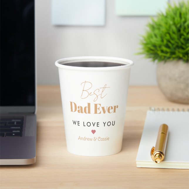 Best dad ever paper cups (Insitu)