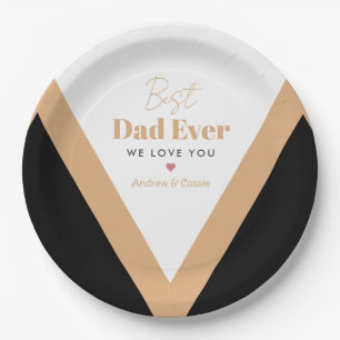 Best dad ever paper plate