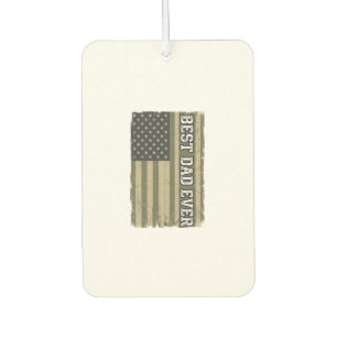 Best Dad Ever Patriotic Flag Vintage Father Shirt_ Air Freshener
