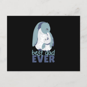 Best Dad Ever Penguin Postcard