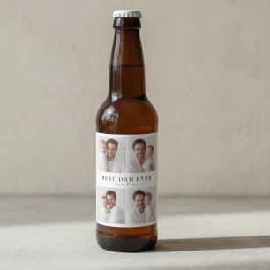 Best Dad Ever Personalized Beer Bottle Label