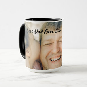 Best Dad Ever Personalized Cute Photo Kids Names  Mug