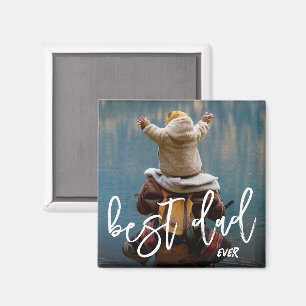 Best Dad Ever Personalized Father's Day Photo Magnet