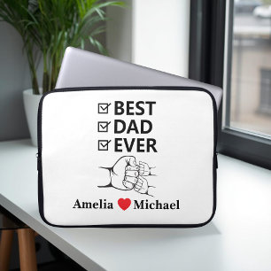 Best Dad Ever Personalized Laptop Bag