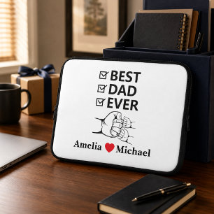 Best Dad Ever Personalized Laptop Bag