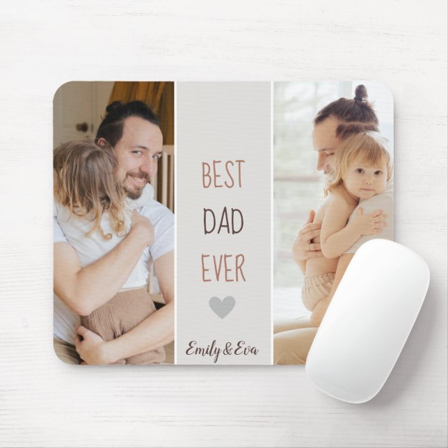 Best Dad Ever Personalized Mouse Pad (With Mouse)