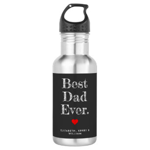 Best Dad Ever Personalized Names 532 Ml Water Bottle