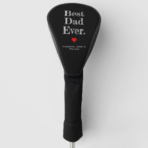 Best Dad Ever Personalized Names Golf Head Cover
