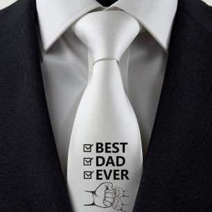 Best Dad Ever Personalized Neck Tie