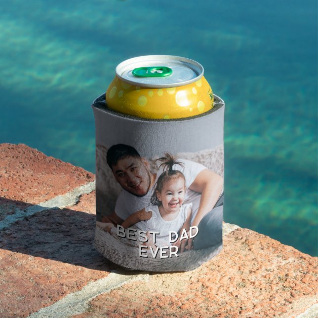 Best Dad Ever Personalized Photo Can Cooler (In Situ Pool)