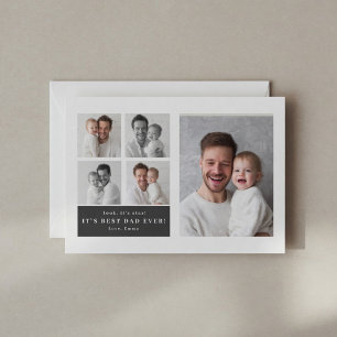 Best Dad Ever Personalized Photo Card   Custom 