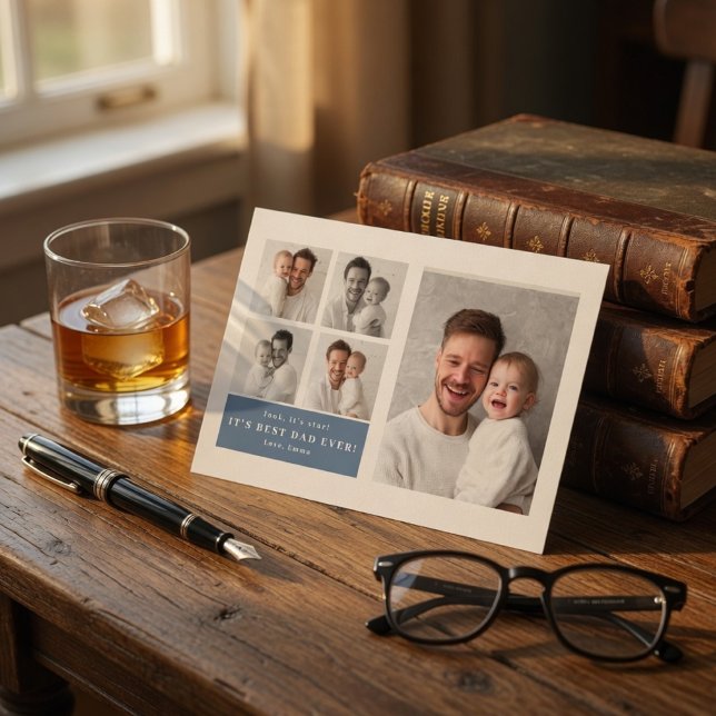 Best Dad Ever Personalized Photo Card | Custom  (Creator Uploaded)