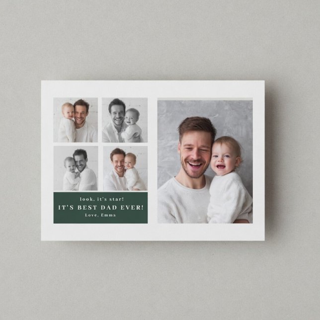 Best Dad Ever Personalized Photo Card | Custom  (Creator Uploaded)