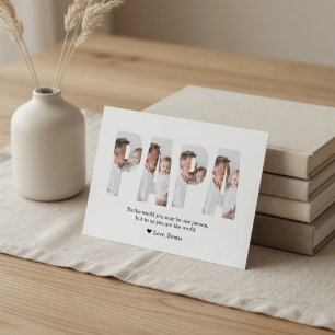 Best Dad Ever Personalized Photo Card   Custom 