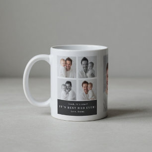 Best Dad Ever Personalized Photo Collage Coffee Mug