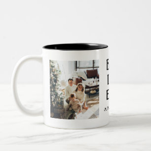 Best Dad Ever Personalized Photo Father's Day  Two-Tone Coffee Mug