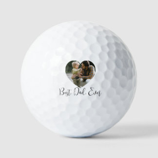 Best Dad Ever Personalized Photo Golf Balls