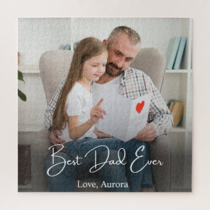 Best Dad Ever Personalized Photo Jigsaw Puzzle