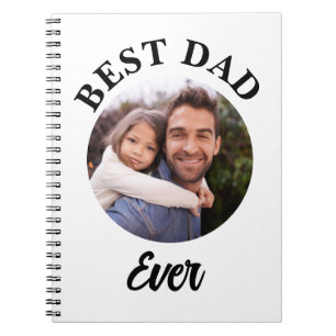 Best Dad Ever Personalized Photo Template Notebook