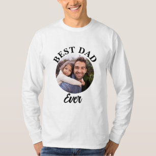 Best Dad Ever Personalized Photo Template T-Shirt