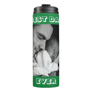 Best Dad Ever Personalized Photo Thermal Tumbler