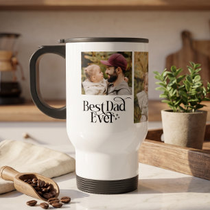 Best Dad Ever Personalized Photo Travel Mug