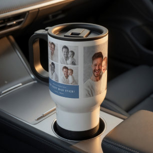 Best Dad Ever Personalized Photo Travel Mug