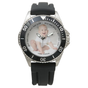 Best Dad Ever Personalized Photo Watch