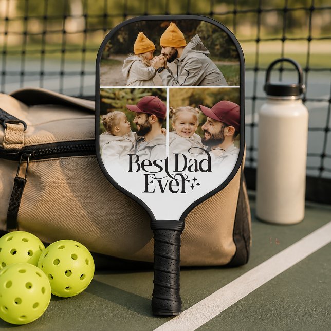 Best Dad Ever Personalized Pickleball Paddle (Creator Uploaded)