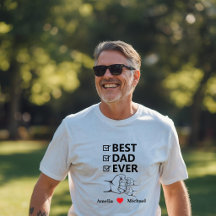 Best Dad Ever Personalized T-Shirt