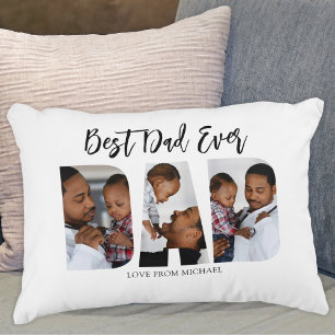 Best Dad Ever Photo Accent Pillow