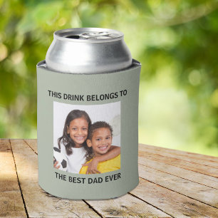 Best Dad Ever Photo Can Cooler
