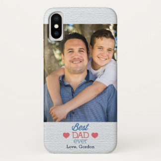 Best Dad Ever Photo iPhone X Case