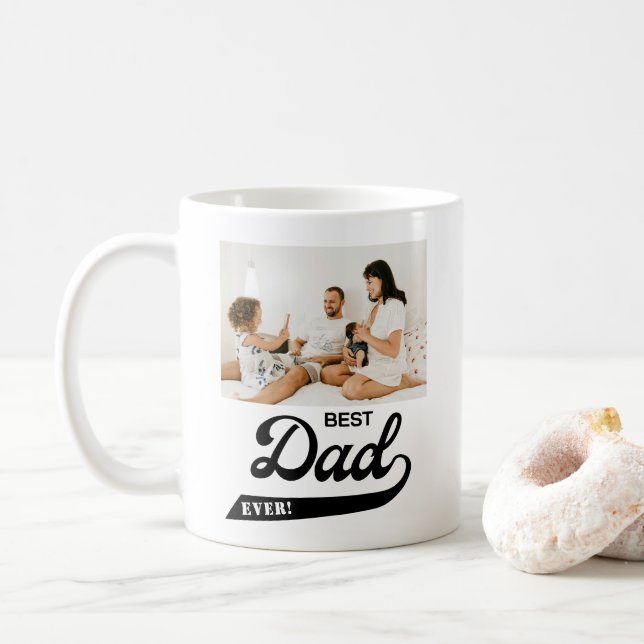 Best Dad Ever Photo  Coffee Mug (With Donut)