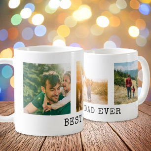 Best Dad Ever Photo Collage Coffee Mug