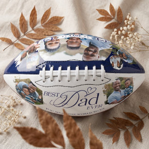 Best Dad Ever Photo Collage Keepsake Gift for Dad Football